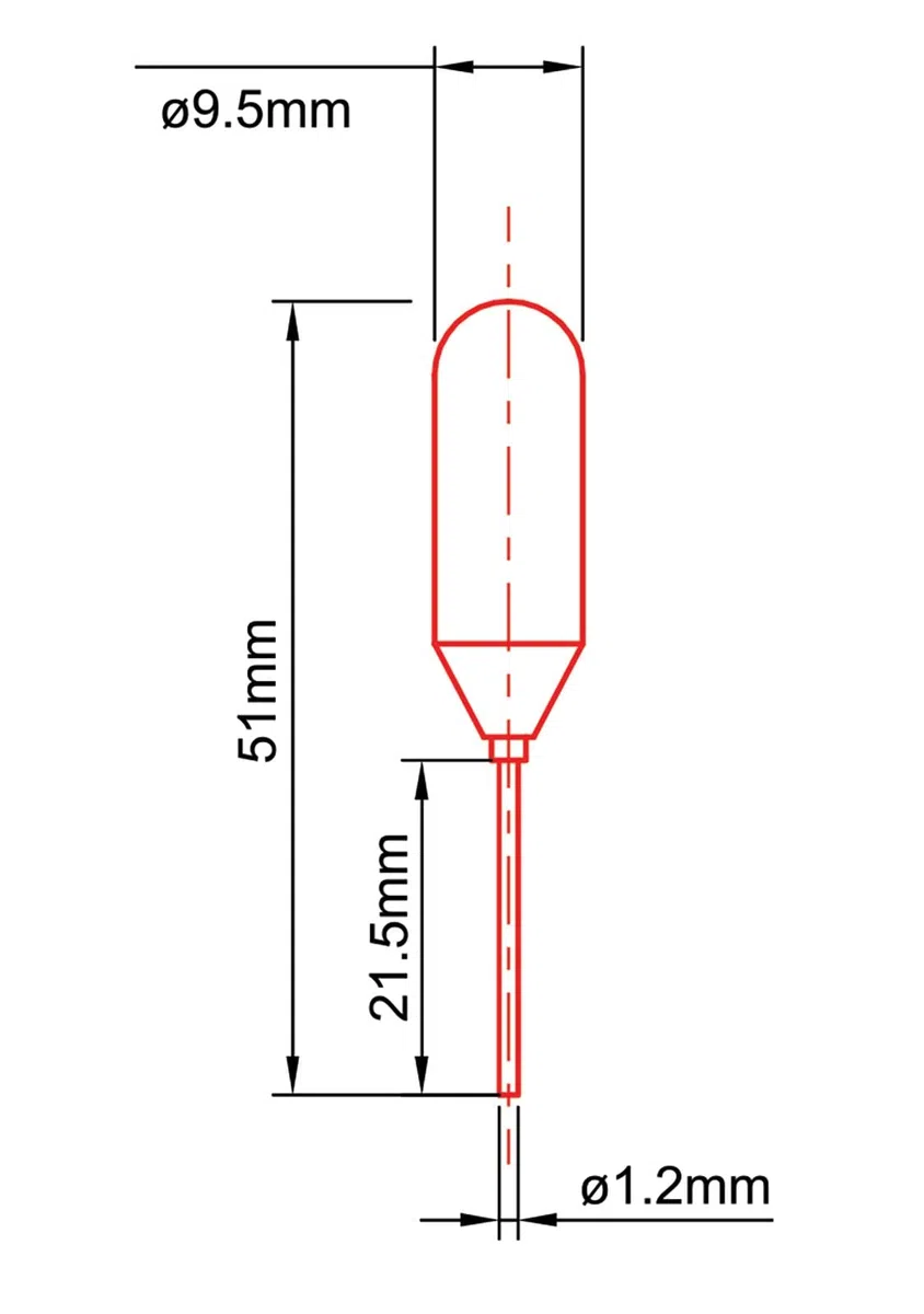 Mundo Científico 134010 – 500 LDPE Pipet de transferencia de punta fina, no estéril, 51 mm longitud, 1,3 ml capacidad (caja de 500)