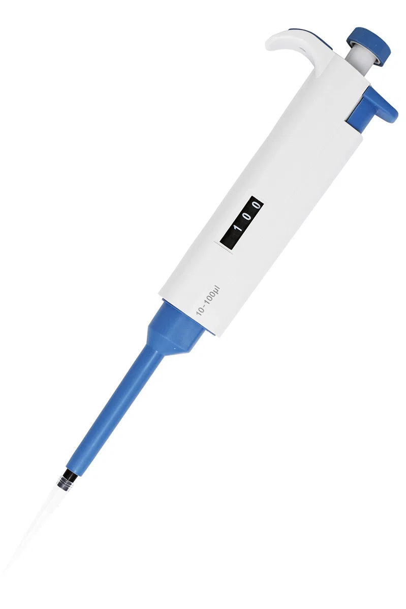 Juego de micropipetas: 3 pipetas científicas TopPette (0,5-10 ul; 10-100 ul; 100-1000 ul), canal único ajustable, multipieza, esterilizable en autoclave, pipetas