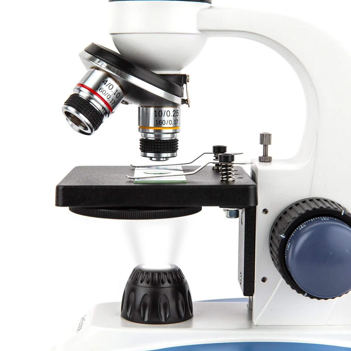 AmScope - Microscopio para Estudiantes de Ciencias Biologicas de Cristal y Metal con Camera Digital de MP USB - M158C-E