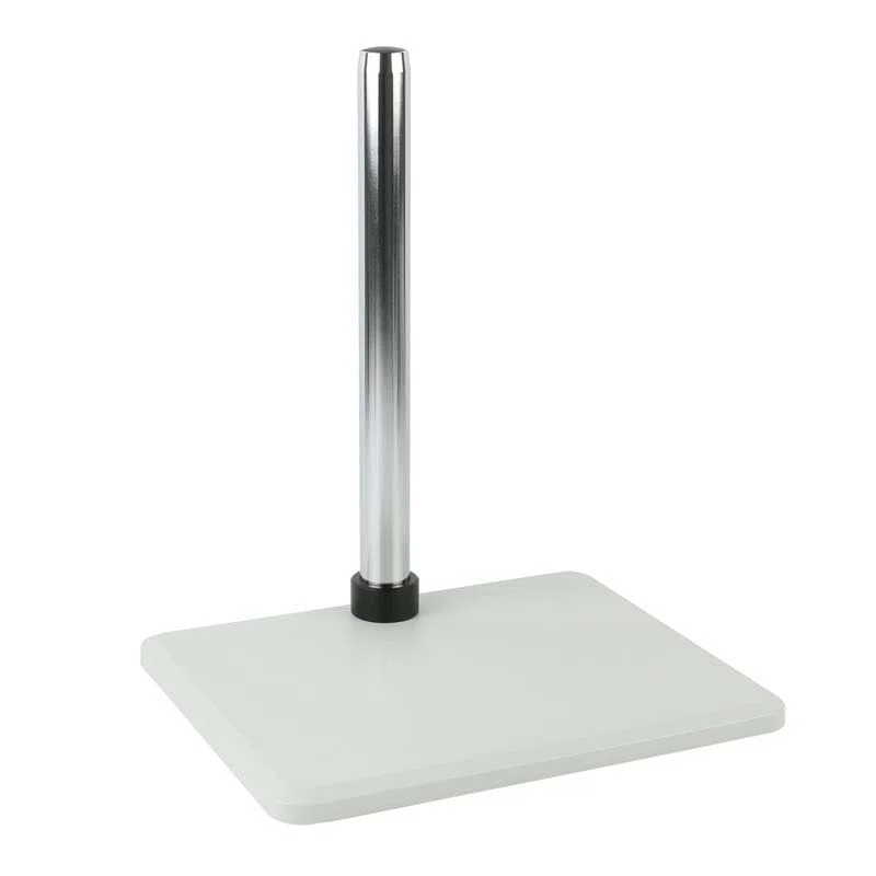 Soporte de microscopio de brazo resistente, soporte ajustable con enfoque de riel de acero, para uso industrial de laboratorio de ciencias