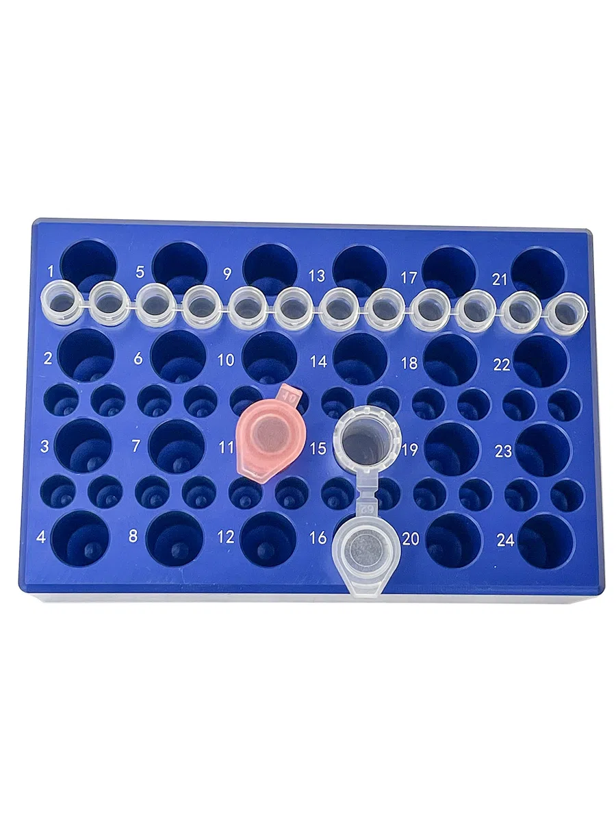 MUHWA Bloque de refrigeración de aluminio de 60 pozos, ajuste de 24 pozos para tubos de centrífuga de 1,5 ml, ajuste de 36 pozos para tubos PCR de 0,2 ml