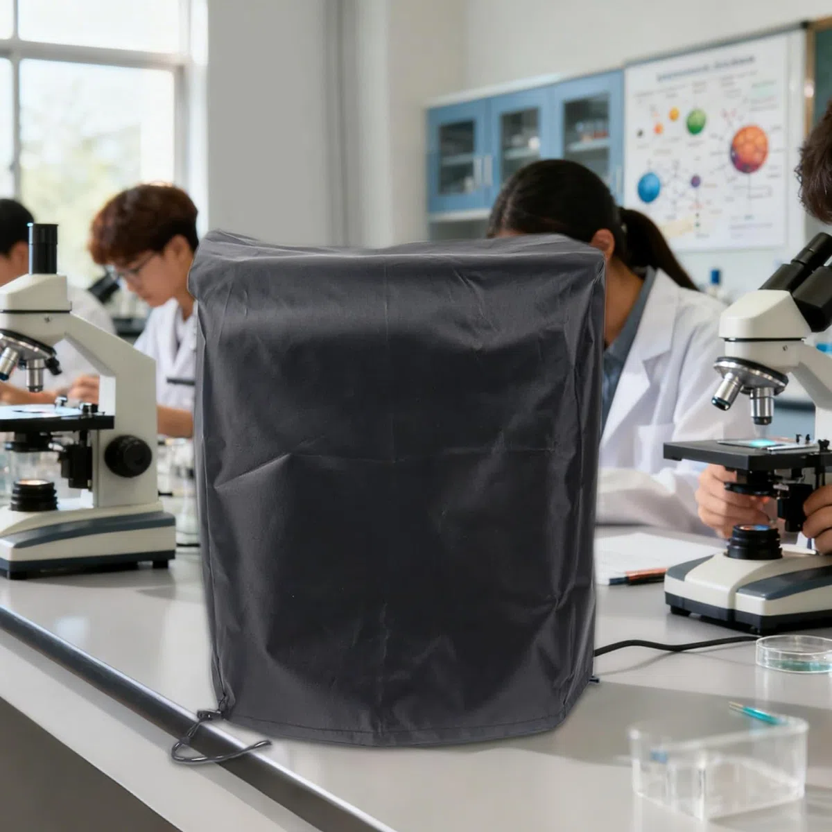 Cubierta Protectora para Microscopio | Protector con Cordón Resistente A Los Rayos UV,Cubierta Protectora para Microscopio | para Hombres Y Mujeres, Niños Y Niñas, Jóvenes Y Adolescentes, Y Familia