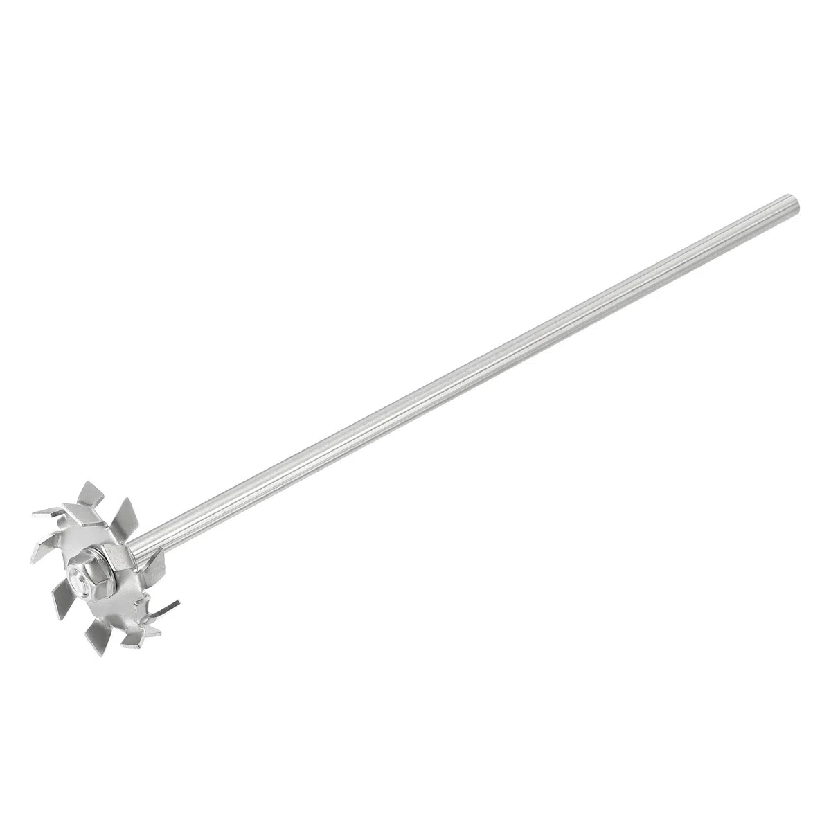 sourcing map 304 Inoxidable Acero Agitador Varilla 11.81" Longitud Dispersión Máquina Agitar Palos con 1.97" ID Dispersión Disco para Laboratorio, Industrial