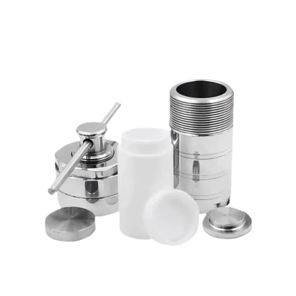Reactor de autoclave, Reactor de síntesis hidrotermal, hervidor reacción Autoclave laboratorio, cuerpo SS 304 250 ML con revestimiento PTFE Para laboratorio