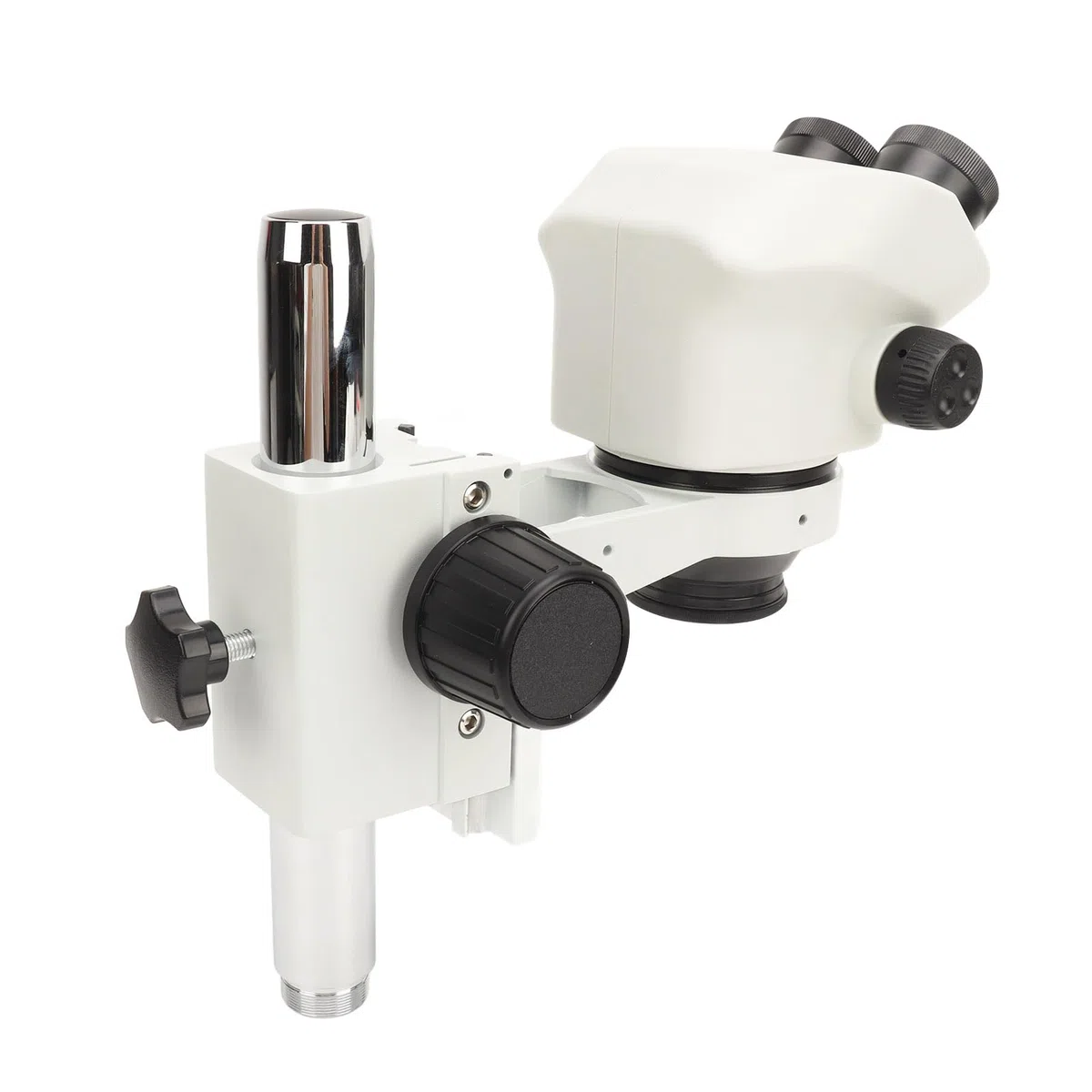 Wakects Microscopio Estéreo Trinocular, Microscopio de Reparación de Electrónica ABS con Zoom de 7X a 45X, Ocular de 10X, Objetivo de 0,7X a 4,5X, Visualización Síncrona LCD para Inspección de