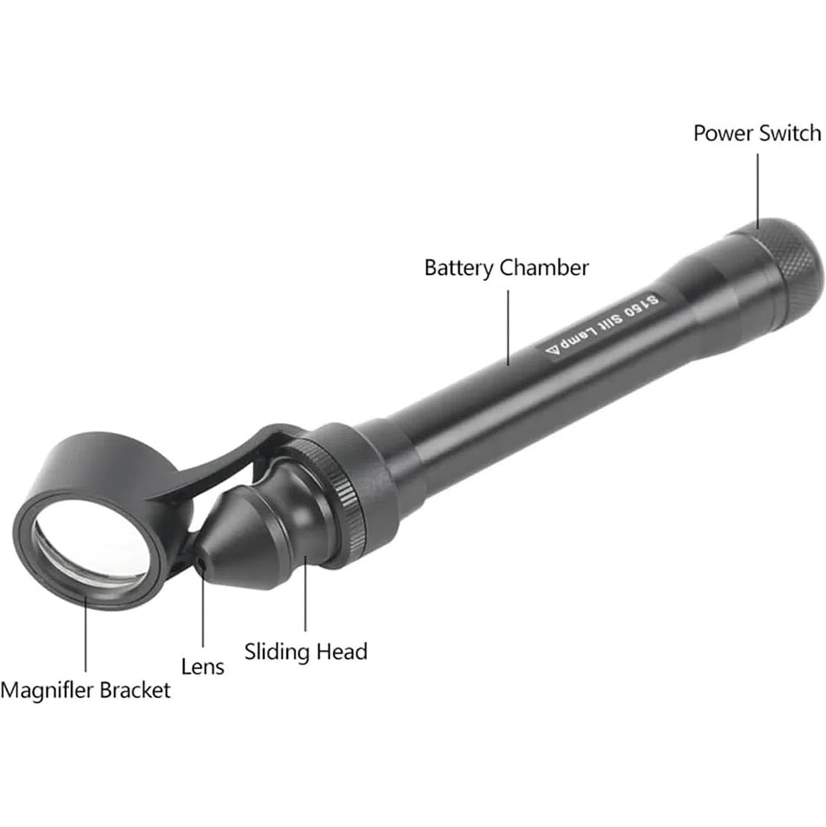 Microscopio de lámpara de hendidura portátil, microscopio de lámpara de hendidura portátil con LED, aumento de 5x, hendidura ajustable, para clínicas veterinarias, oftalmología, laboratorios y centros