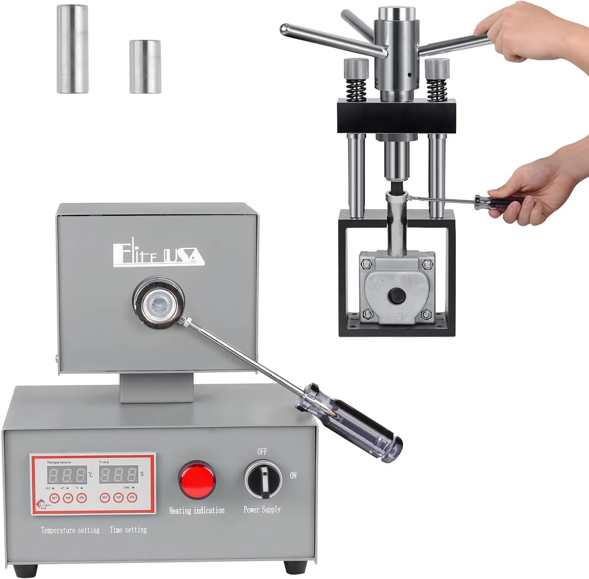 Máquina flexible automática 350W equipo de laboratorio máquina de moldeo del sistema de prensa hidráulica eléctrica