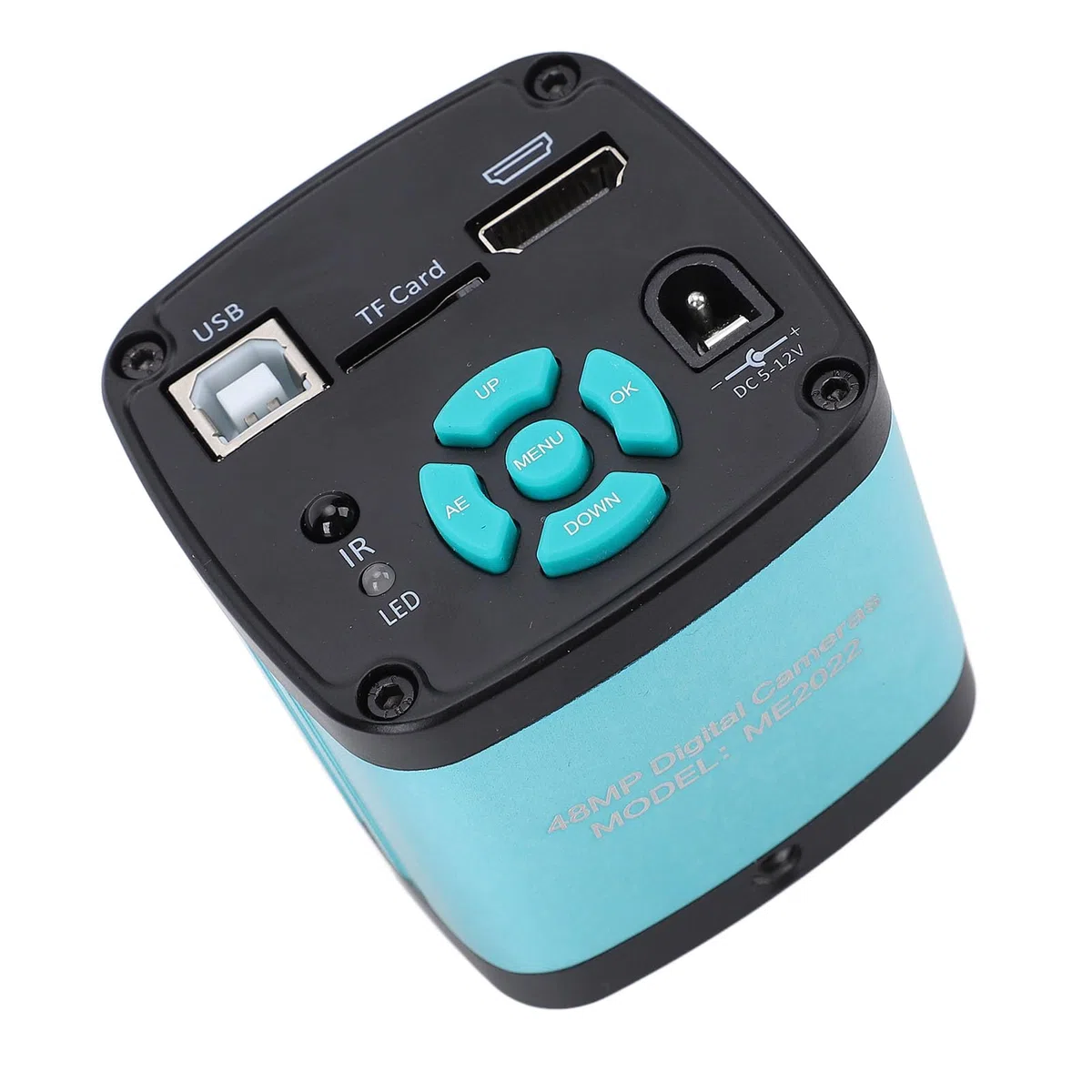 Microscopio Digital, 48MP 4K 1080p Cámara de Microscopio Electrónico Video de Videos Industriales Cámara USB C Monte Cámara de Microscopio Digital para Soldadura y (Enchufe de la