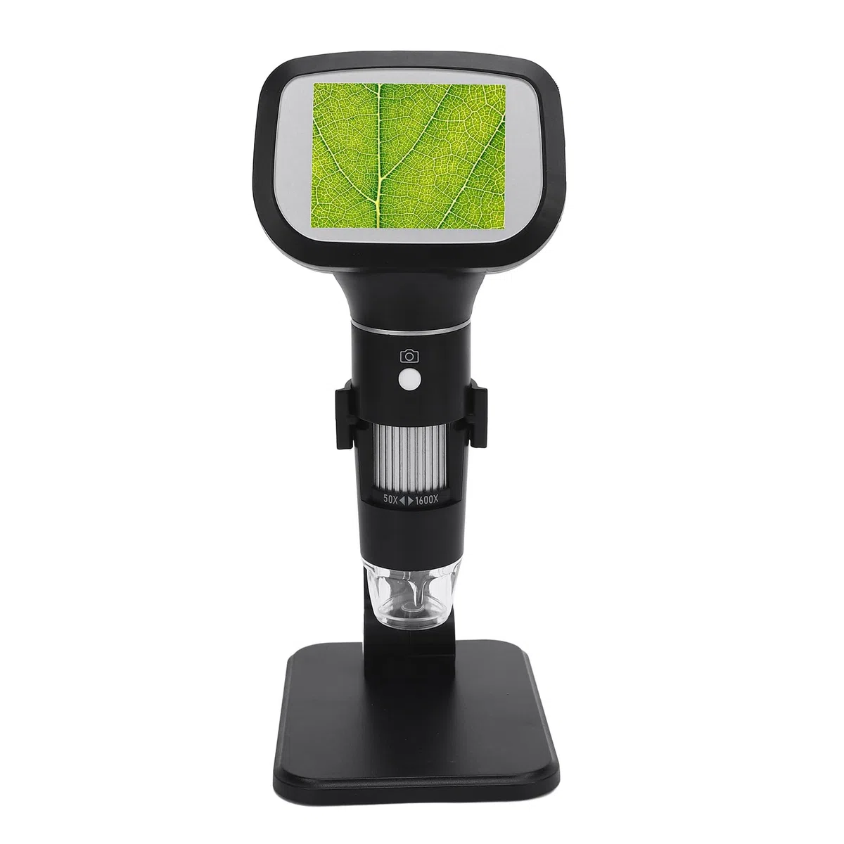 Microscopio Digital Portátil de Mano con Pantalla IPS, Aumento 1600X, Cámara HD para Fotos y Vídeos, Batería Recargable, Microscopio USB para Reparaciones, Educación y Coleccionismo