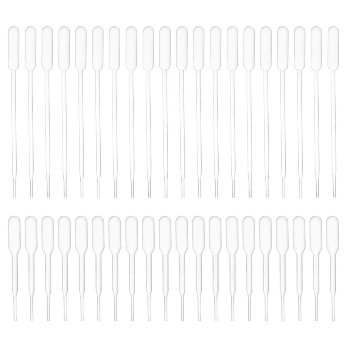 PATIKIL Transferencia Desechables Pipetas, 200uds 0,2ml 0,5ml LDPE Polietileno Plástico Pipeta para Transferencia Líquido para Laboratorio, Química, Claro