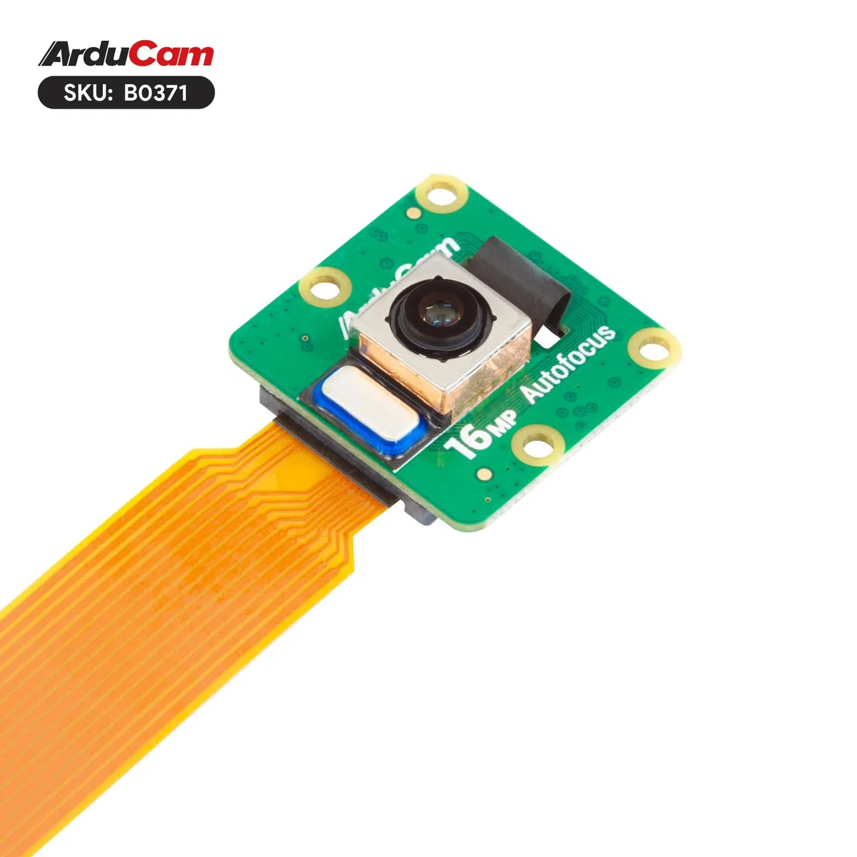 Arducam Módulo de cámara Raspberry Pi con Funda ABS, IMX519 16 megapíxeles, cámara de Enfoque automático de Alta resolución para Todos los Modelos Raspberry Pi