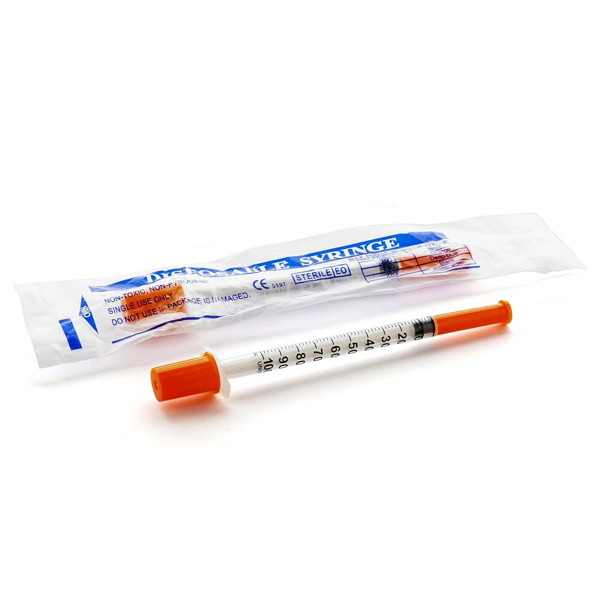 Paquete de 100 pipetas de plástico desechables de laboratorio de 1 ml/cc de 30 Ga (0,3 x 13 mm), selladas individualmente