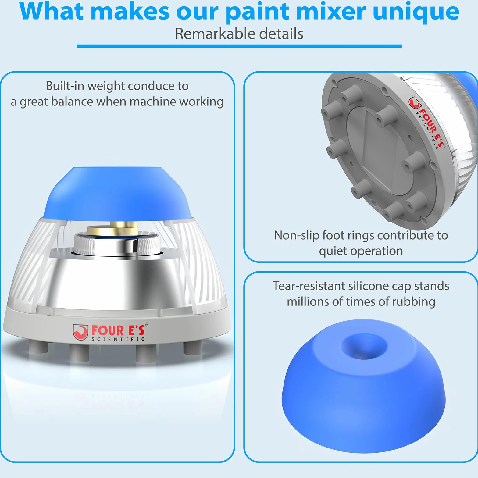 Horno E'S Scientific 5000 RPM Mini agitadores Vortex Φ5.5mm de órbita táctil modo mezclador de pinturas para tubos de ensayo de laboratorio, pinturas acrílicas belleza de uñas