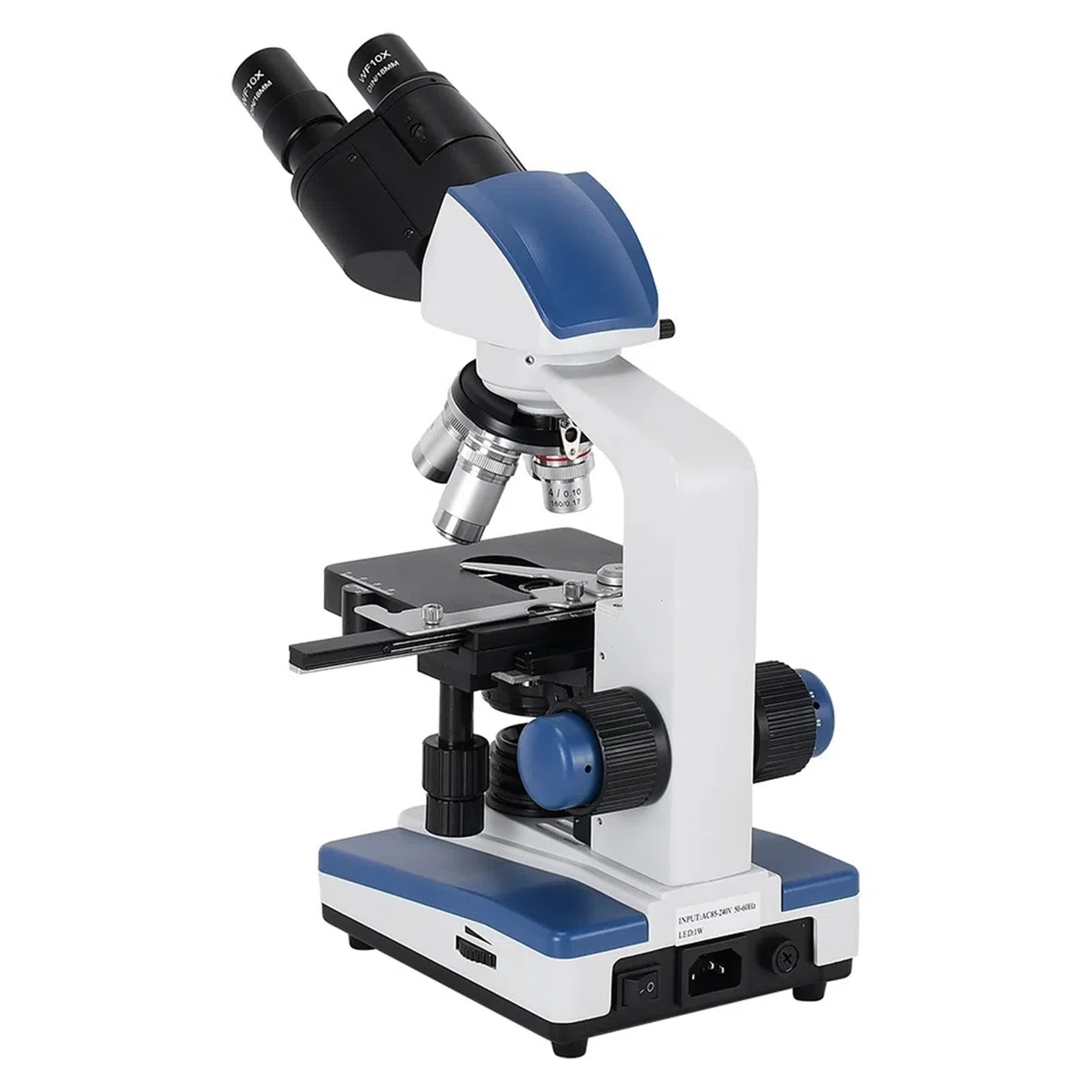 Microscopio Digital, Microscopio biológico Compuesto Profesional 40X-1600X con luz Ajustable, mecánico, XY, Platina 3D for Laboratorio de Ciencias médicas educativas