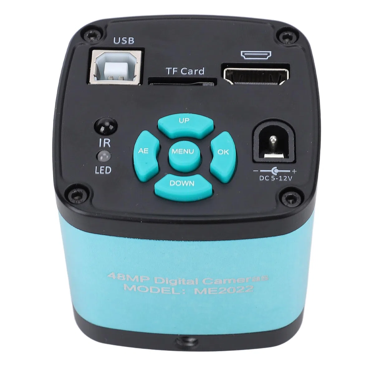 Microscopio Digital, 48MP 4K 1080p Cámara de Microscopio Electrónico Video de Videos Industriales Cámara USB C Monte Cámara de Microscopio Digital para Soldadura y (Enchufe de la