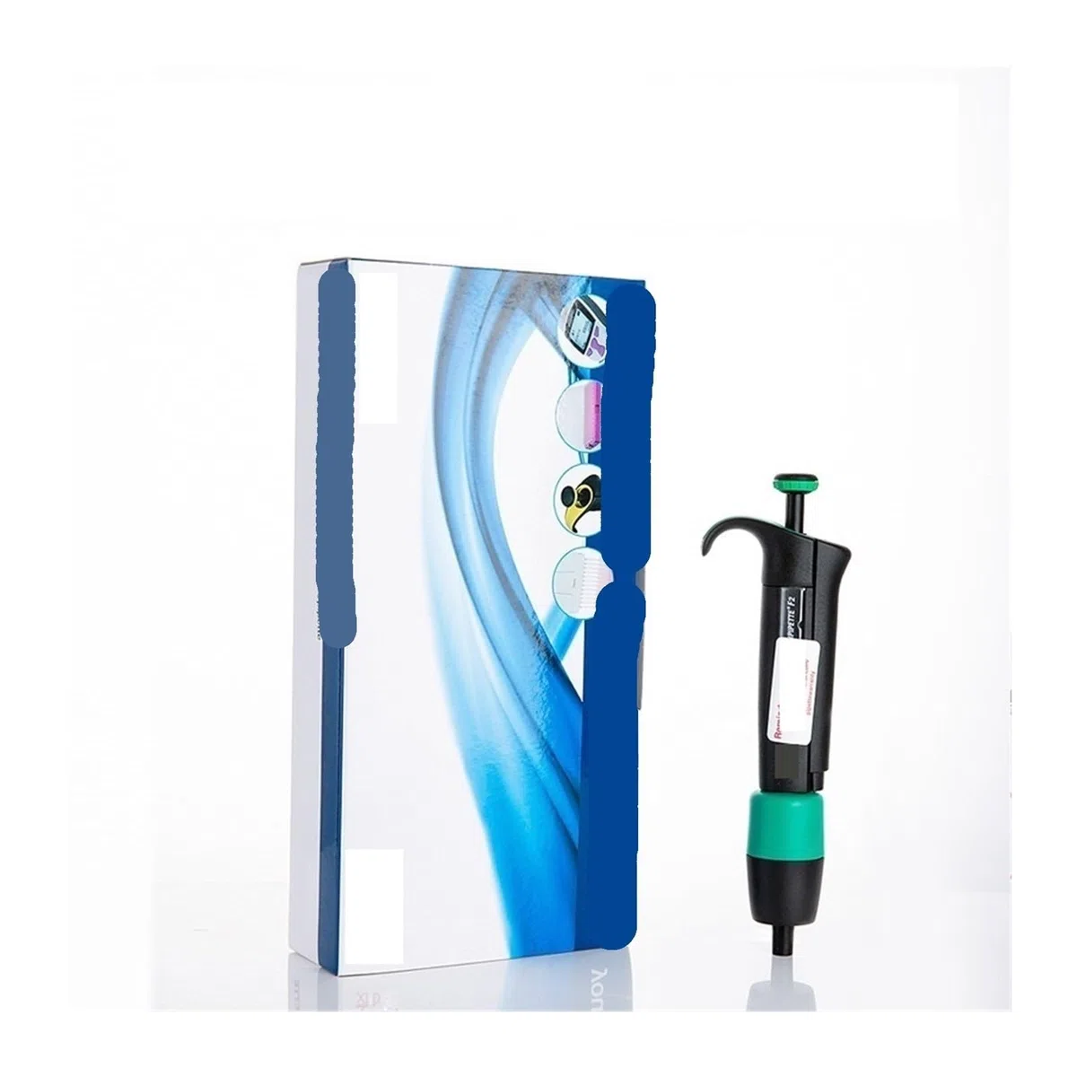 Pipeta multicanal y monocanal, volumen ajustable 100-1000 uL, micropipeta manual con 8 canales