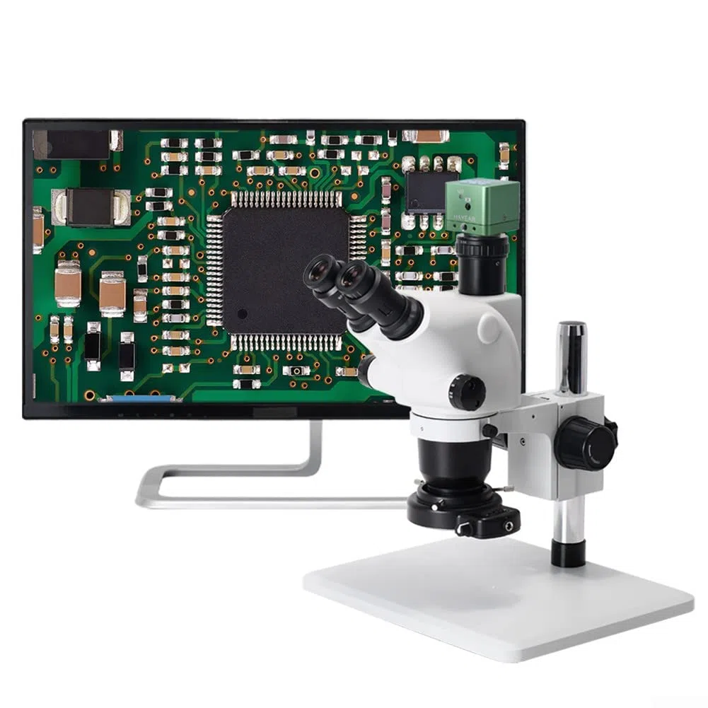 Cámara microscopio digital Ultra HD 4K 2160P USB -HD-MI, grabadora de video con mango de laboratorio industrial, sensor CMOS IMX334 CC 12 V, UE 220 V