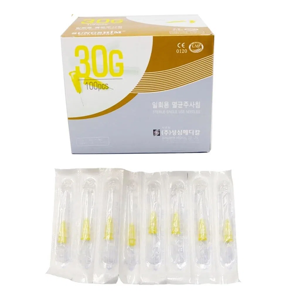 Cristalería de Laboratorio Agujas pequeñas 30G * 4 mm, 30G * 13 mm, 30G * 25 mm Agujas ultrafinas(30Gx4mm - 50pcs)