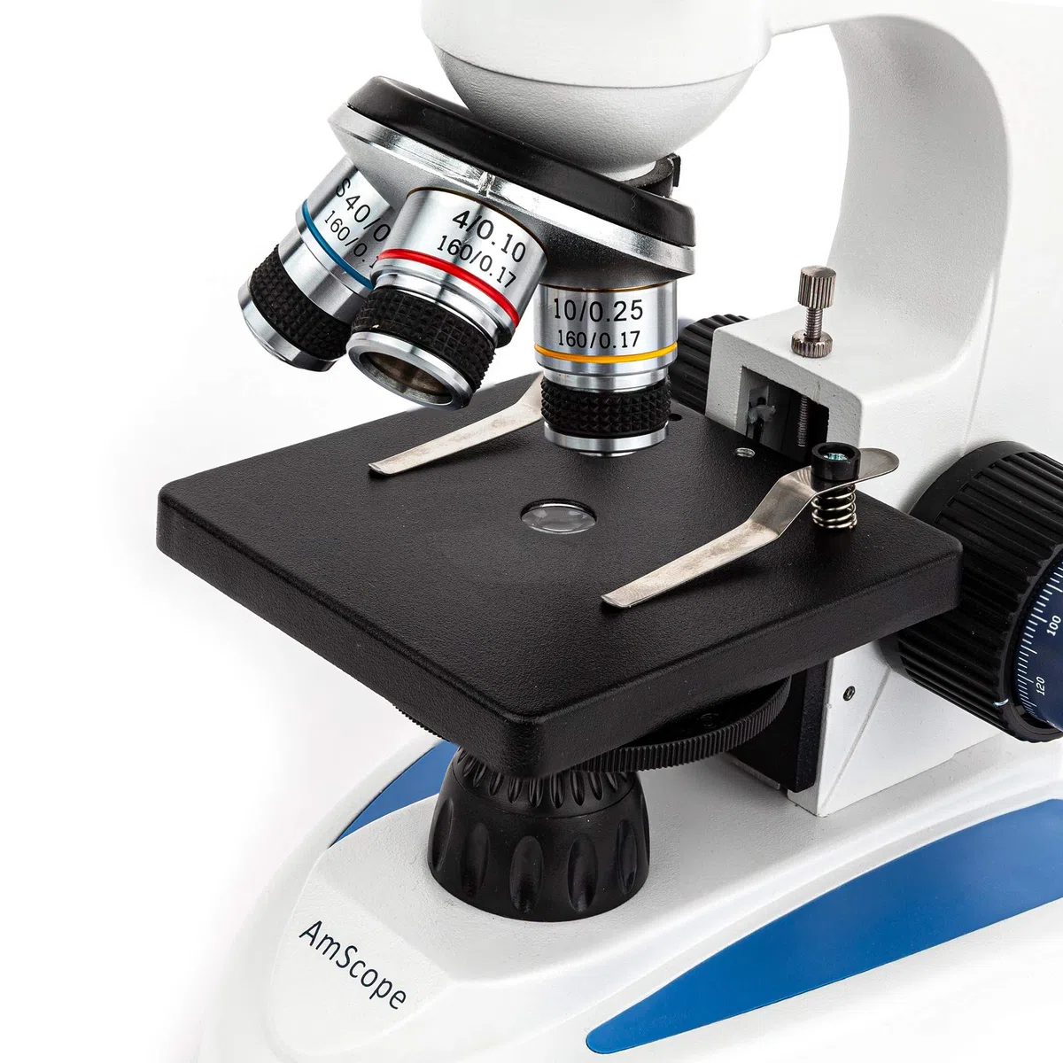 AmScope - Microscopio para Estudiantes de Ciencias Biologicas de Cristal y Metal con Camera Digital de MP USB - M158C-E