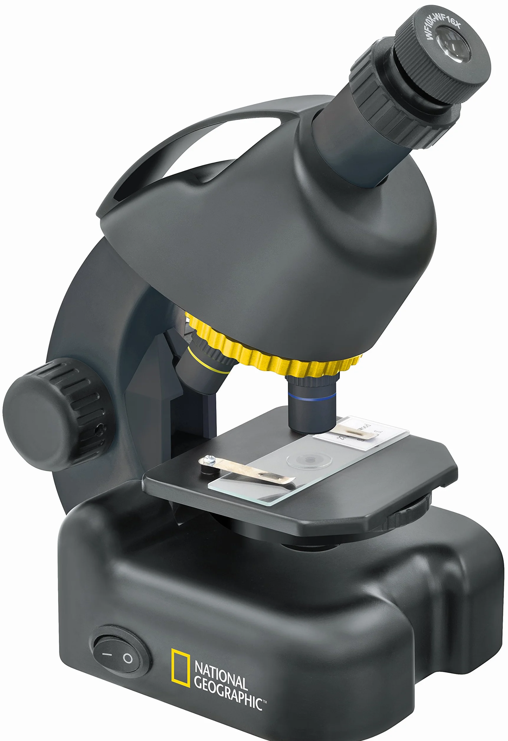 Bresser Optics Microscopio National Geographic 40-640X Con Soporte Para Smartphone, Negro