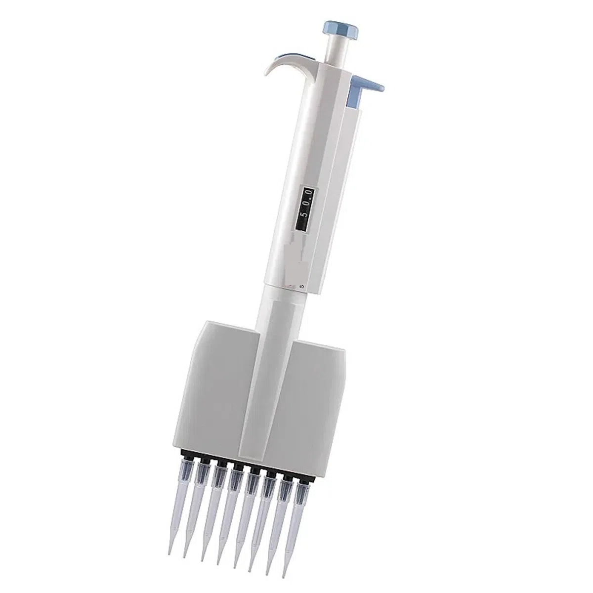 Micropipeta, Pipeta multicanal mecánica de ocho canales con volumen ajustable laboratorio doce(8 channel 0.5-10ul)