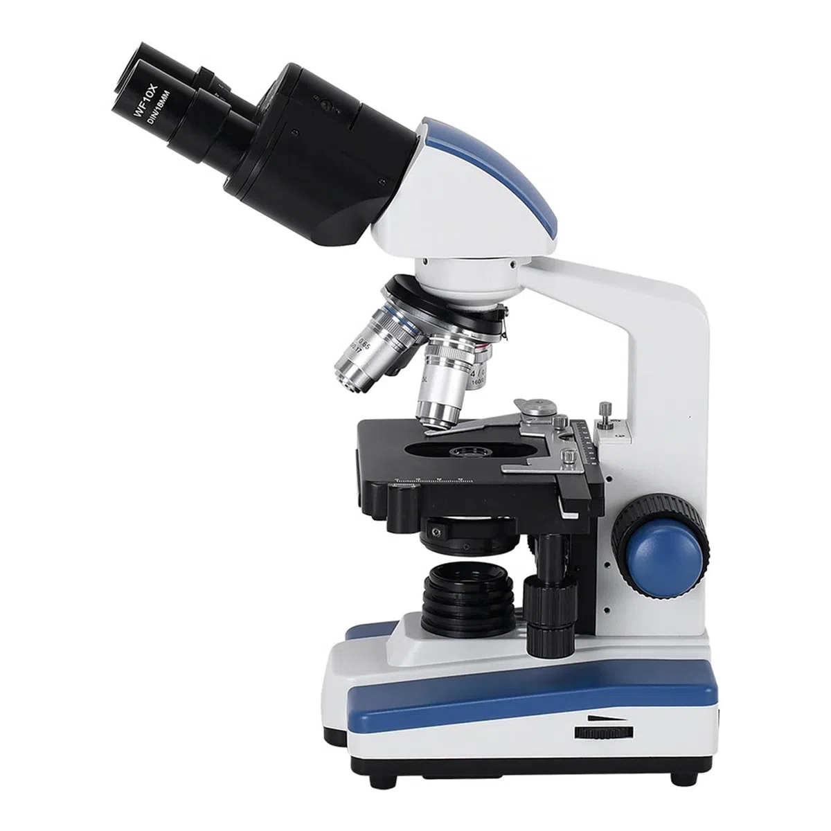 Microscopio Digital, Microscopio biológico Compuesto Profesional 40X-1600X con luz Ajustable, mecánico, XY, Platina 3D for Laboratorio de Ciencias médicas educativas