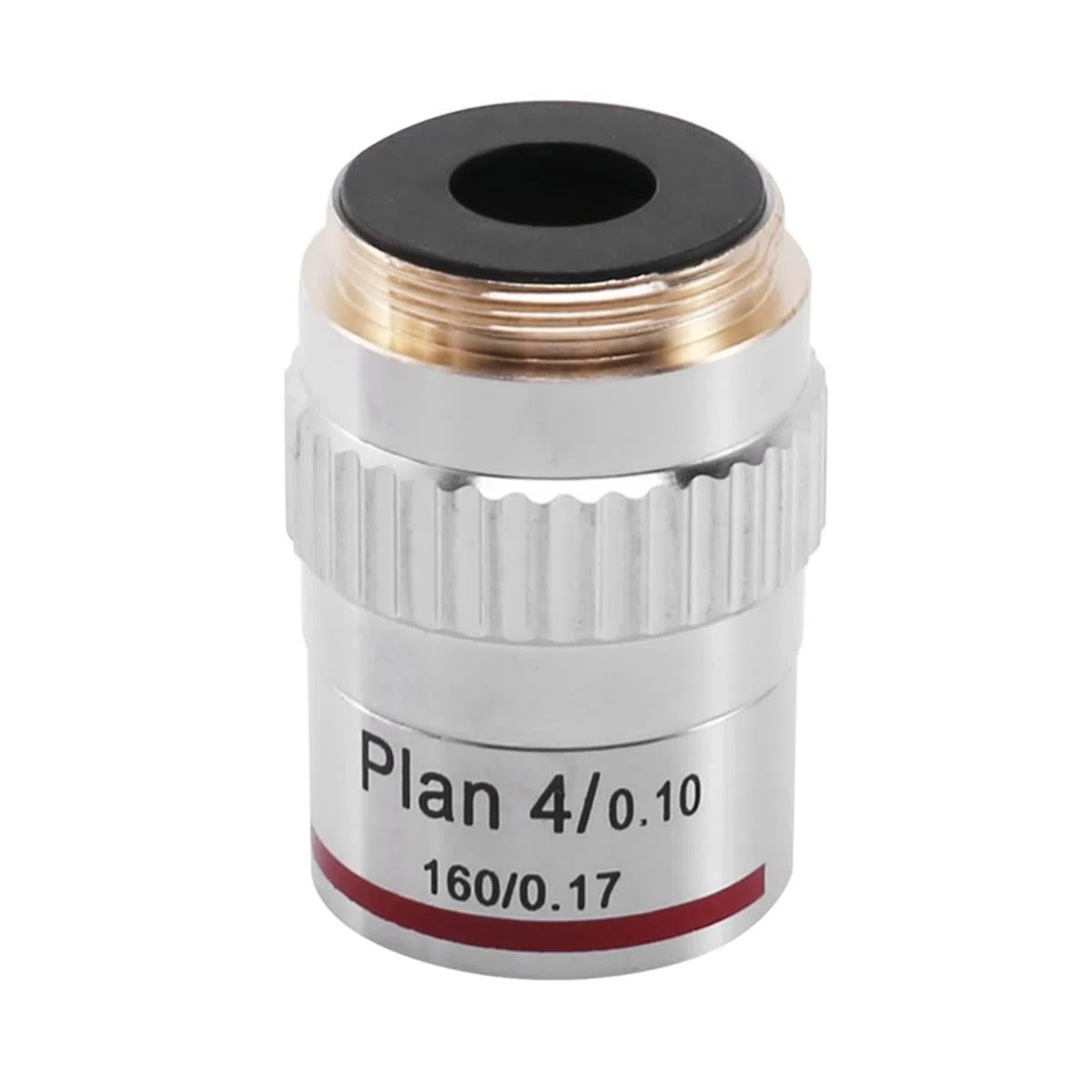 Microscopio Plan de microscopio biológico 4X Lente objetiva acromática
