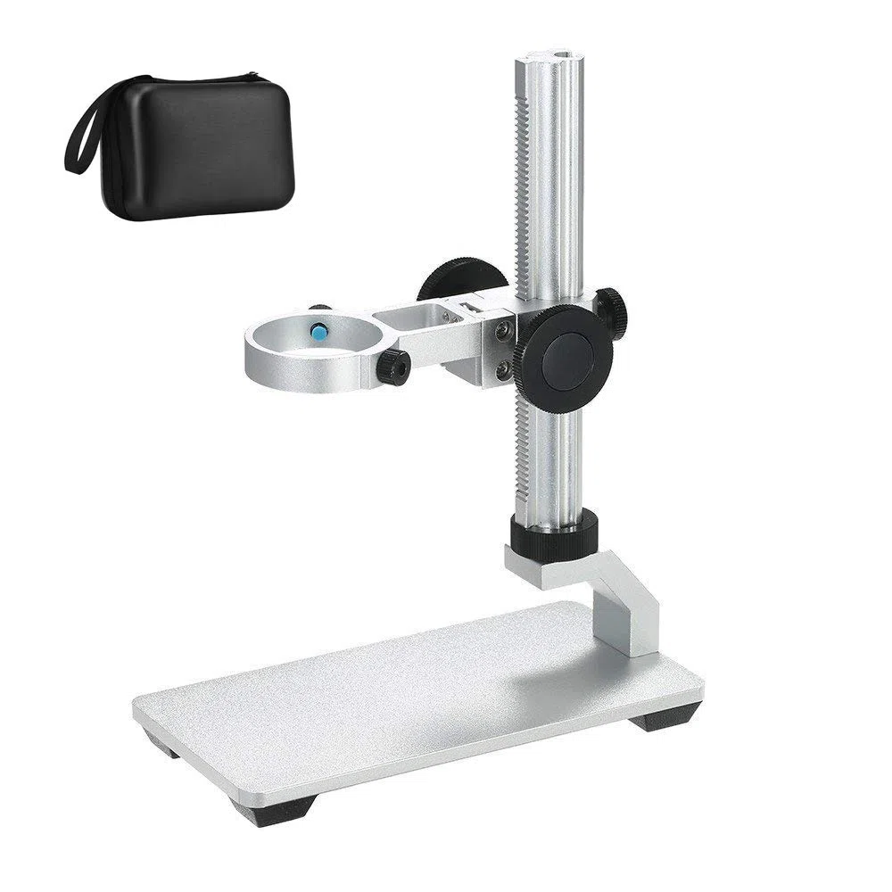 Soporte de aleación de Aluminio para microscopio Digital USB/Wi-Fi, Montaje de Metal de diámetro Universal con Estuche de Transporte para microscopio