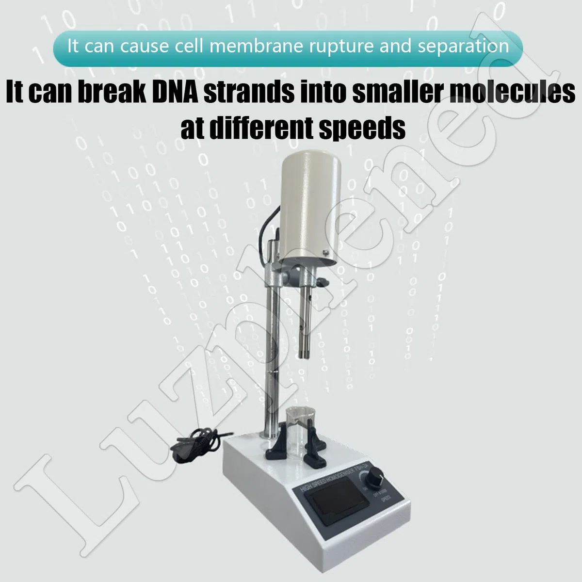 Mezclador homogeneizador de laboratorio, mezclador de dispersión emulsionante ajustable de alta velocidad para uso en laboratorio