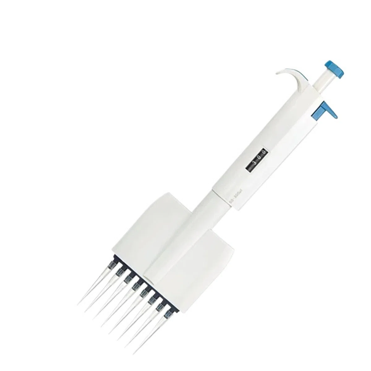 Pipetas Pipeta, Multicanal 0,5μl-300μl Volumen Variable Manual Digital Micropipeta Ajustable De 8/12 Canales,Laboratorio(12 Channels 50-300ul)