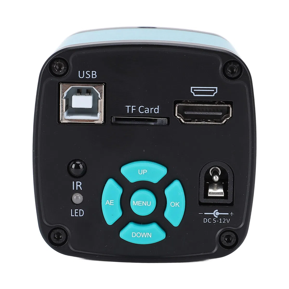Cámara de Microscopio Electrónico, 48MP 4K 1080p USB2.0 Salida Video Industrial Cámara Video Video Industria Cámara de Microscopio HD Interfaz Multimedia para Soldadura (Enchufe