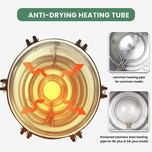 Esterilizador a vapor portátil de autoclave para laboratorio - Vertical con prevención de quemaduras en seco y sistema de tres válvulas