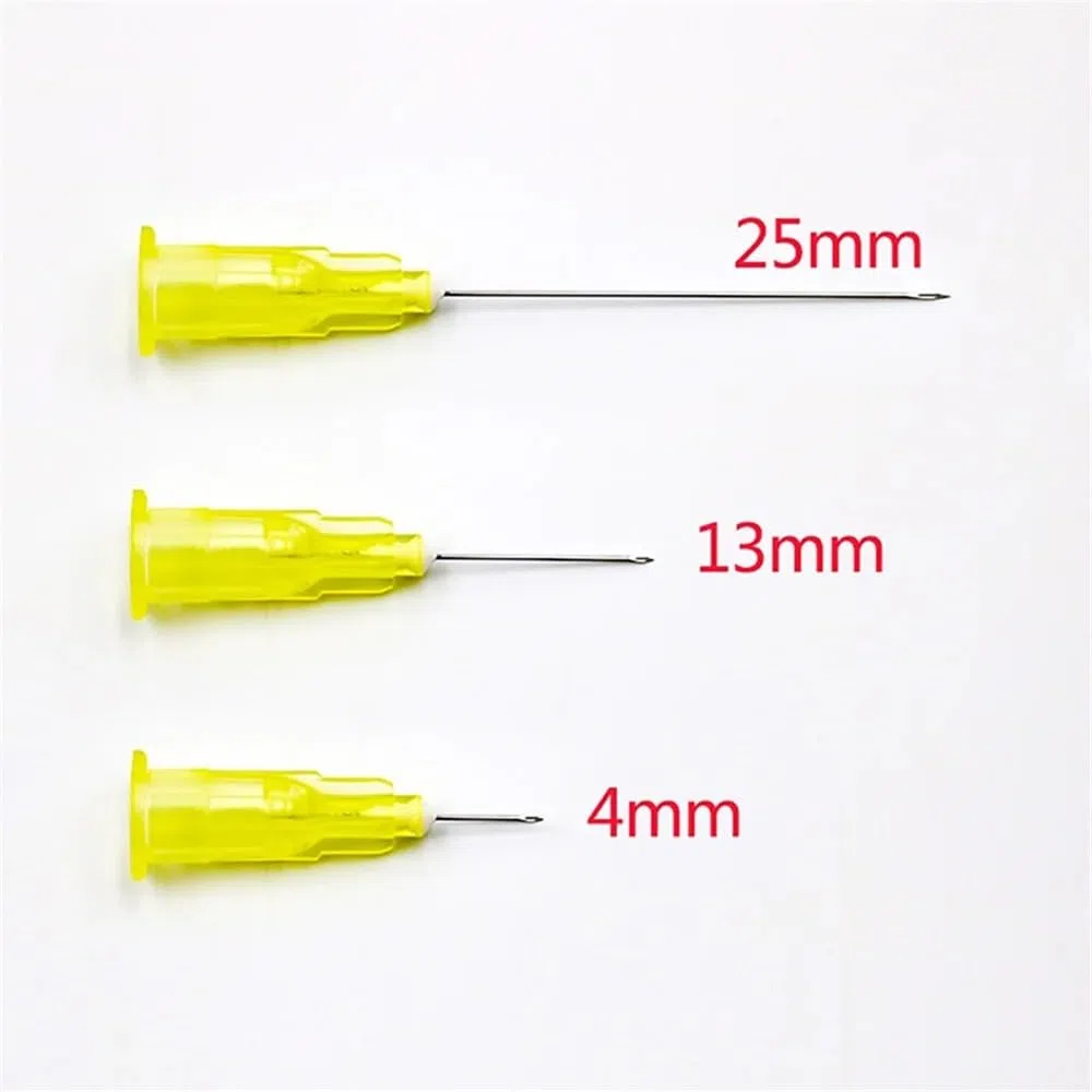 Cristalería de Laboratorio Agujas pequeñas 30G * 4 mm, 30G * 13 mm, 30G * 25 mm Agujas ultrafinas(30Gx4mm - 50pcs)