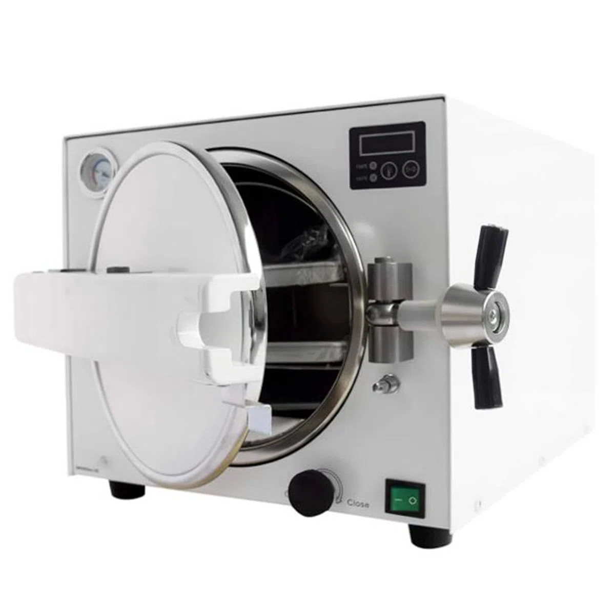 Máquina de Vapor de Laboratorio de sobremesa, Herramienta Profesional para uñas Equipo de Calor seco con manómetro, para Equipos médico/quirúrgico