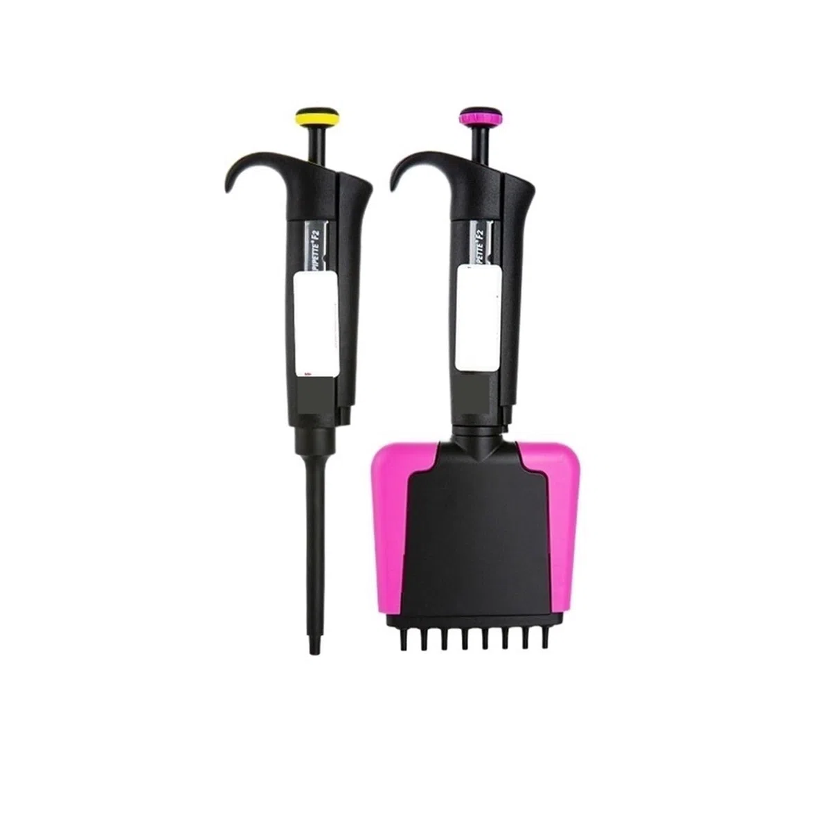 Pipeta multicanal y monocanal, volumen ajustable 100-1000 uL, micropipeta manual con 8 canales