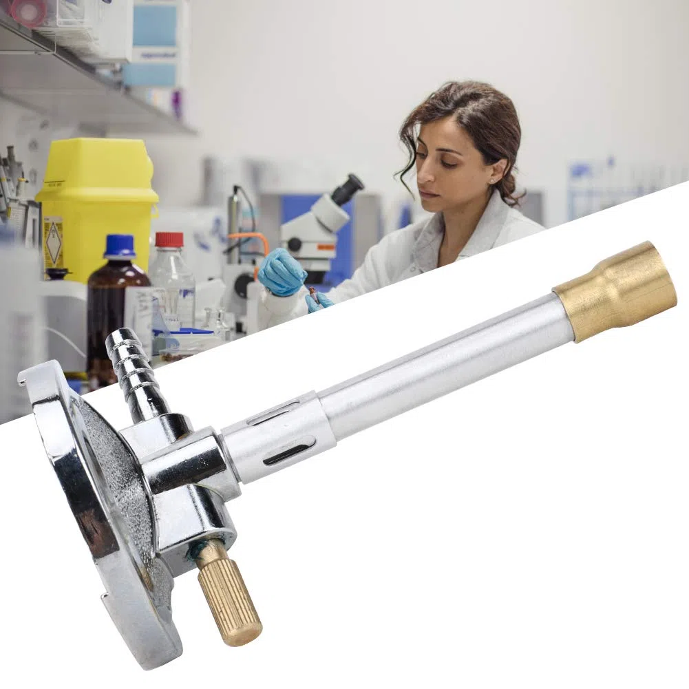 Zerodis Mechero Bunsen, Quemador de Luz de Gas para Calefacción de Laboratorio de Gas Y Aceite, Accesorio de Calefacción para Laboratorio de Gas Y Aceite