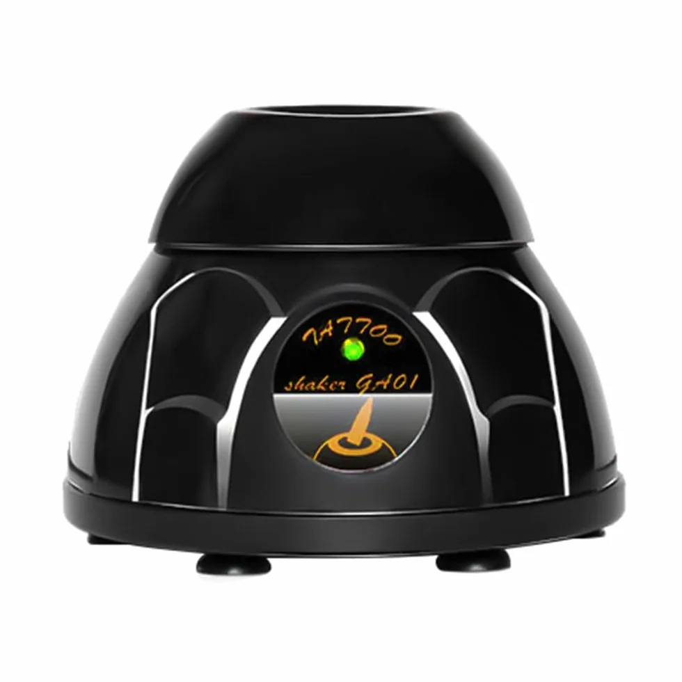 WANGCL Mini Mezclador Eléctrico Mezclador De Color De Tatuaje para Tinta Líquida Botella Polaco Agitar Esmalte De Uñas Pigmento JBQ-005 5200 RPM - Negro