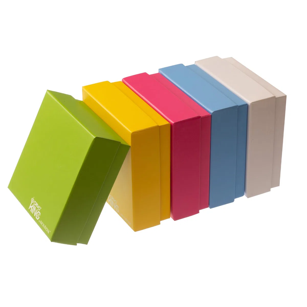 Juego de 5 cajas de cartón para microcentrifugadoras, para 1,5 – 2,0 mililitros de microtubos y criogatos, 81 plazas, con lámina