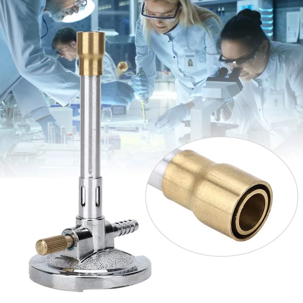 Zerodis Mechero Bunsen, Quemador de Luz de Gas para Calefacción de Laboratorio de Gas Y Aceite, Accesorio de Calefacción para Laboratorio de Gas Y Aceite