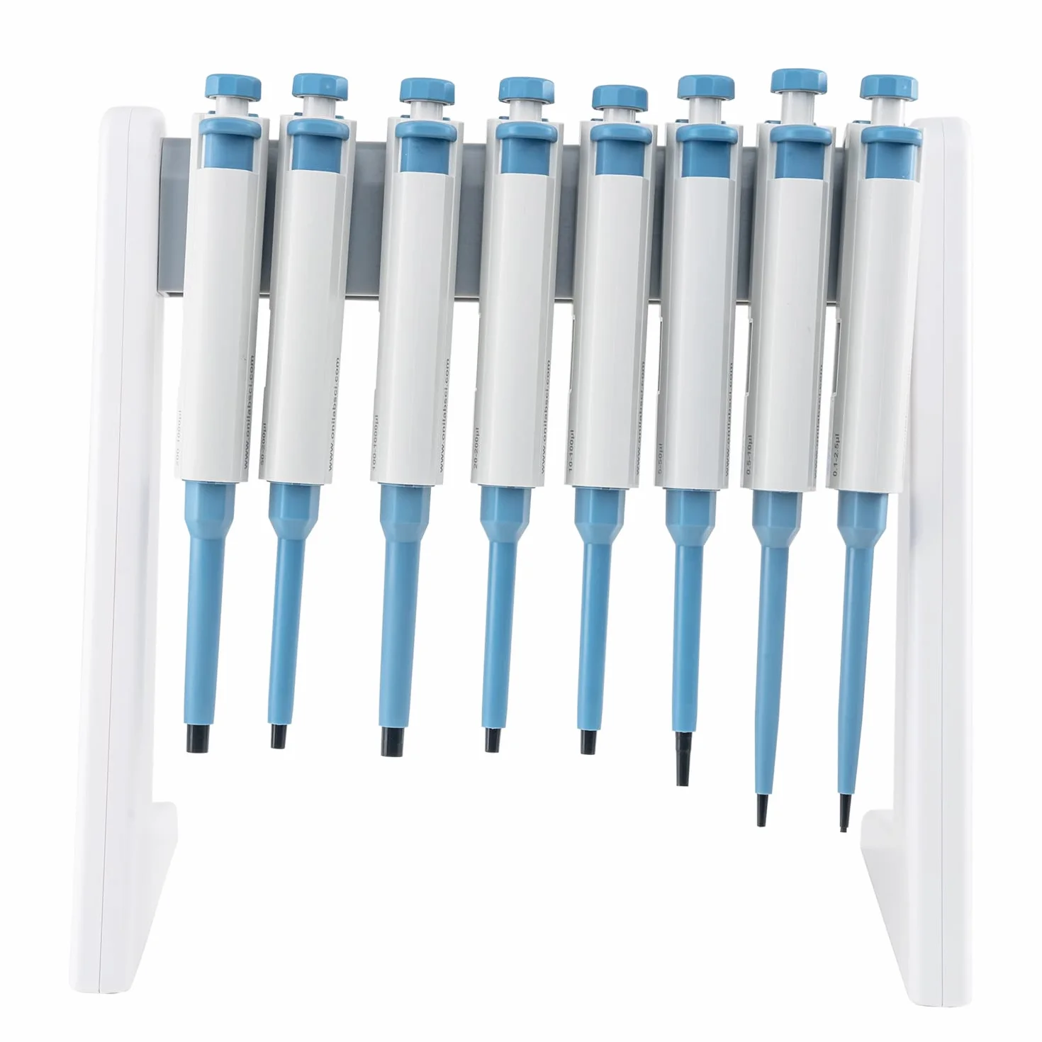 ONiLAB 'S Lab - Soporte de micropipeta/pipeta lineal para pipetas, soporte de pipeta para hasta 8 pipetas de laboratorio (soportes para pipetas)