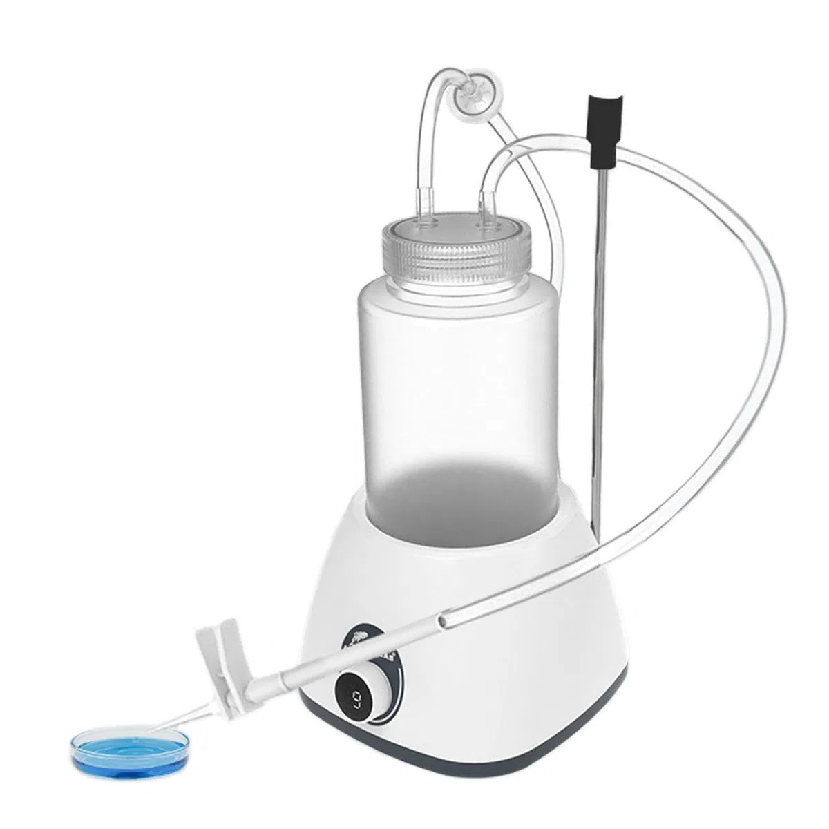 Pipeta de vacío pequeña de 1 litro, cabezal de aspiración de 8 canales, reciclador de líquidos ajustable de 9 velocidades para uso en laboratorio