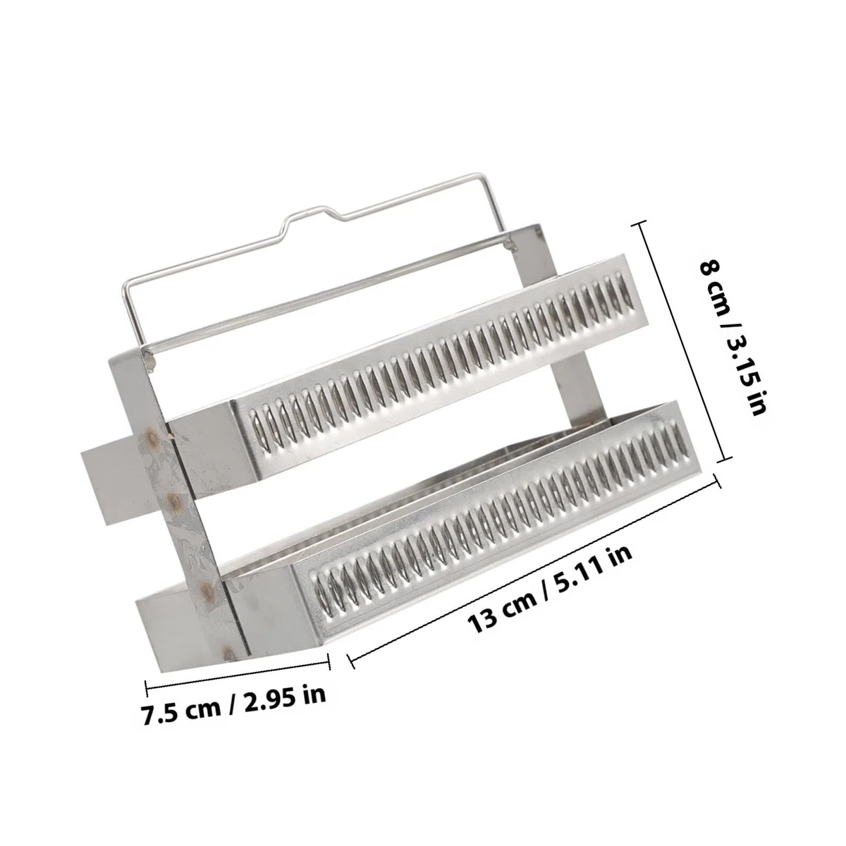 Gradilla para 60 Porta Platos de Vidrio de Acero Inoxidable Ligera y Práctica para Suministros de Laboratorio y Uso Profesional