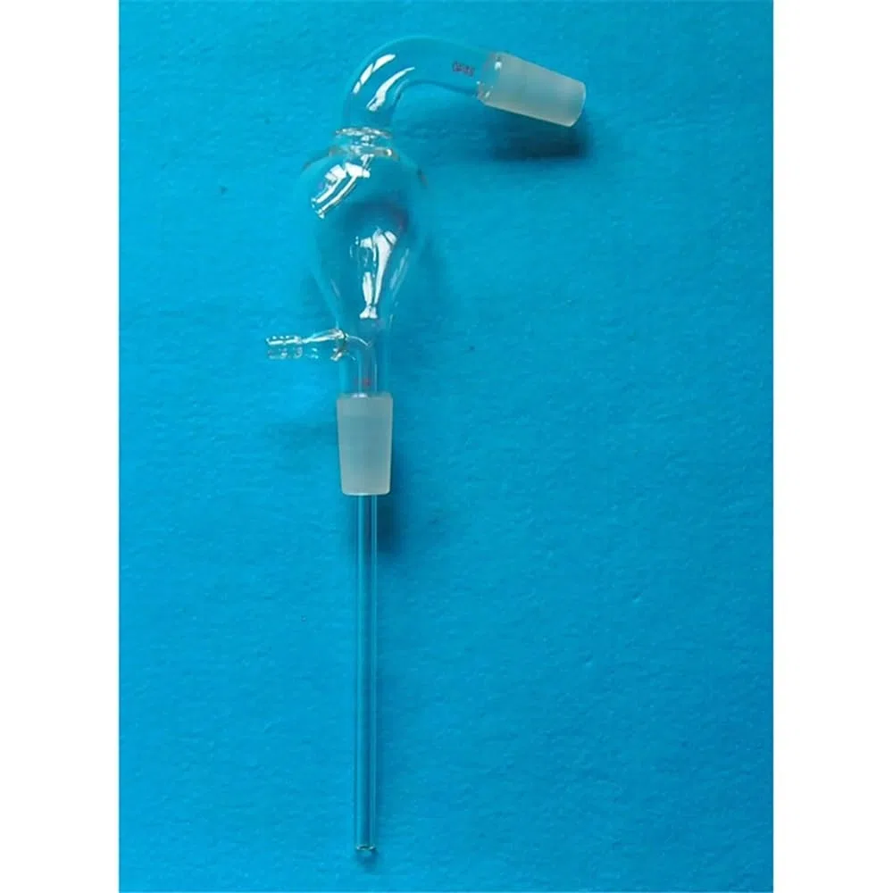 Material de laboratorio inclinado con cabezal vapor vidrio 24/40 100 ml Equipamiento de laboratorio
