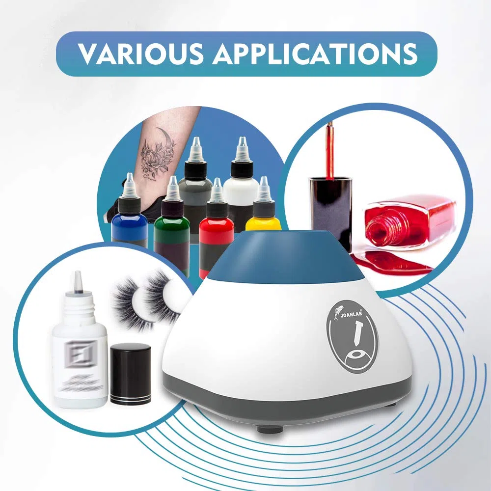 JOANLAB Vortex Mixer Shaker Laboratorio Mini Esmalte de uñas Pinturas Tinta de tatuaje Pigmentos Mezclador
