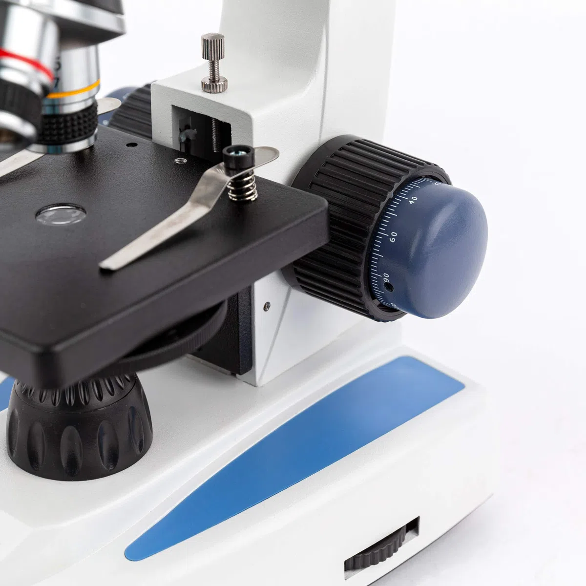 AmScope - Microscopio para Estudiantes de Ciencias Biologicas de Cristal y Metal con Camera Digital de MP USB - M158C-E