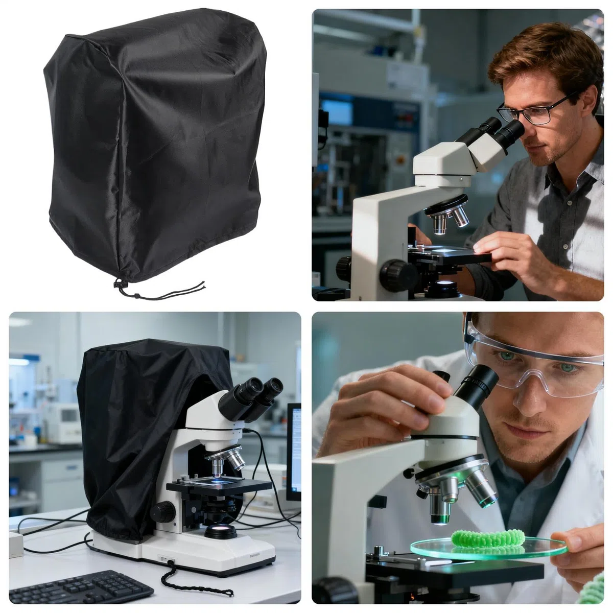 Cubierta Protectora para Microscopio | Protector con Cordón Resistente A Los Rayos UV,Cubierta Protectora para Microscopio | para Hombres Y Mujeres, Niños Y Niñas, Jóvenes Y Adolescentes, Y Familia