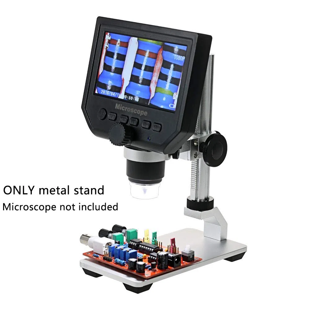 Soporte de aleación de Aluminio para microscopio Digital USB/Wi-Fi, Montaje de Metal de diámetro Universal con Estuche de Transporte para microscopio