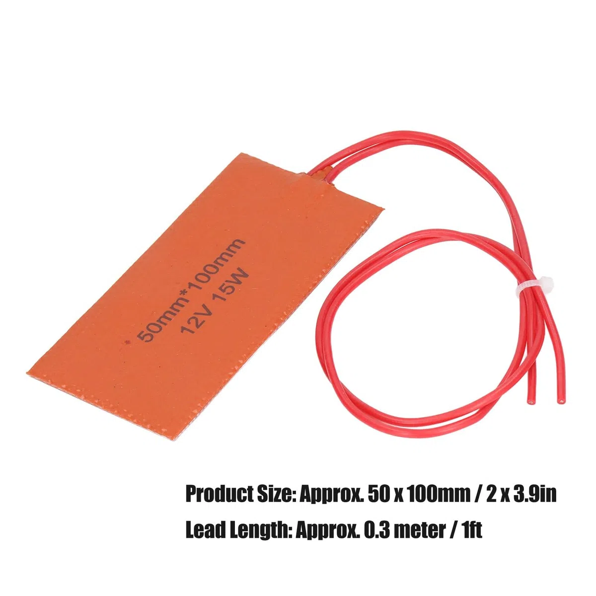 4 Uds Almohadilla Calefactora de Silicona Flexible 12V 15W, Manta Eléctrica de Goma de Silicona para Tambor de Aceite, Tuberías y Equipos Industriales, Mantenimiento de Temperatura