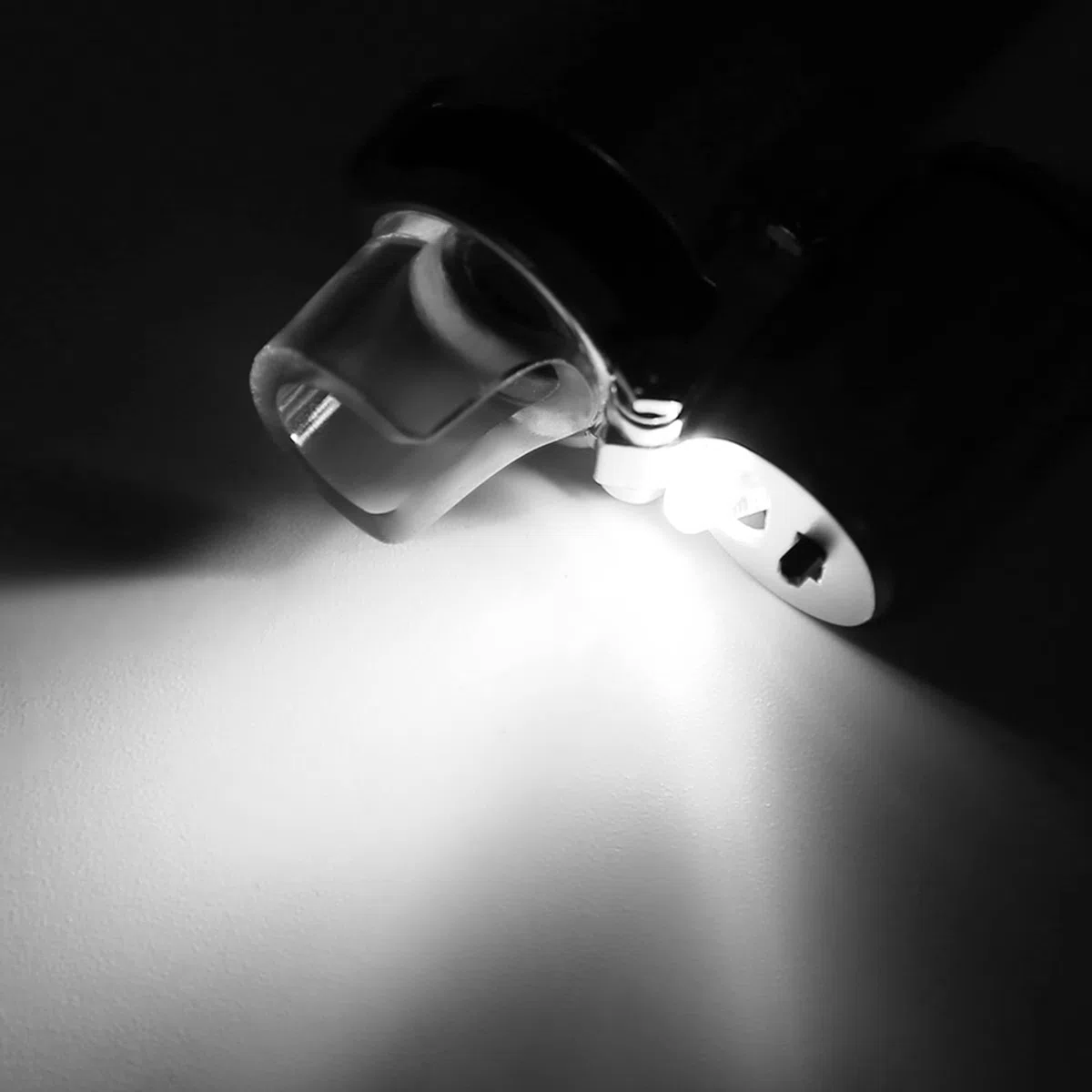 Lupa scopio, 1 Microscopio con Mini Lupa LED de 100 Aumentos, Luz LED Ajustable e Integrada para Examinar Muestras Biológicas para Excursiones y Visitas Escolares (Las Pilas No Están Incluidas)