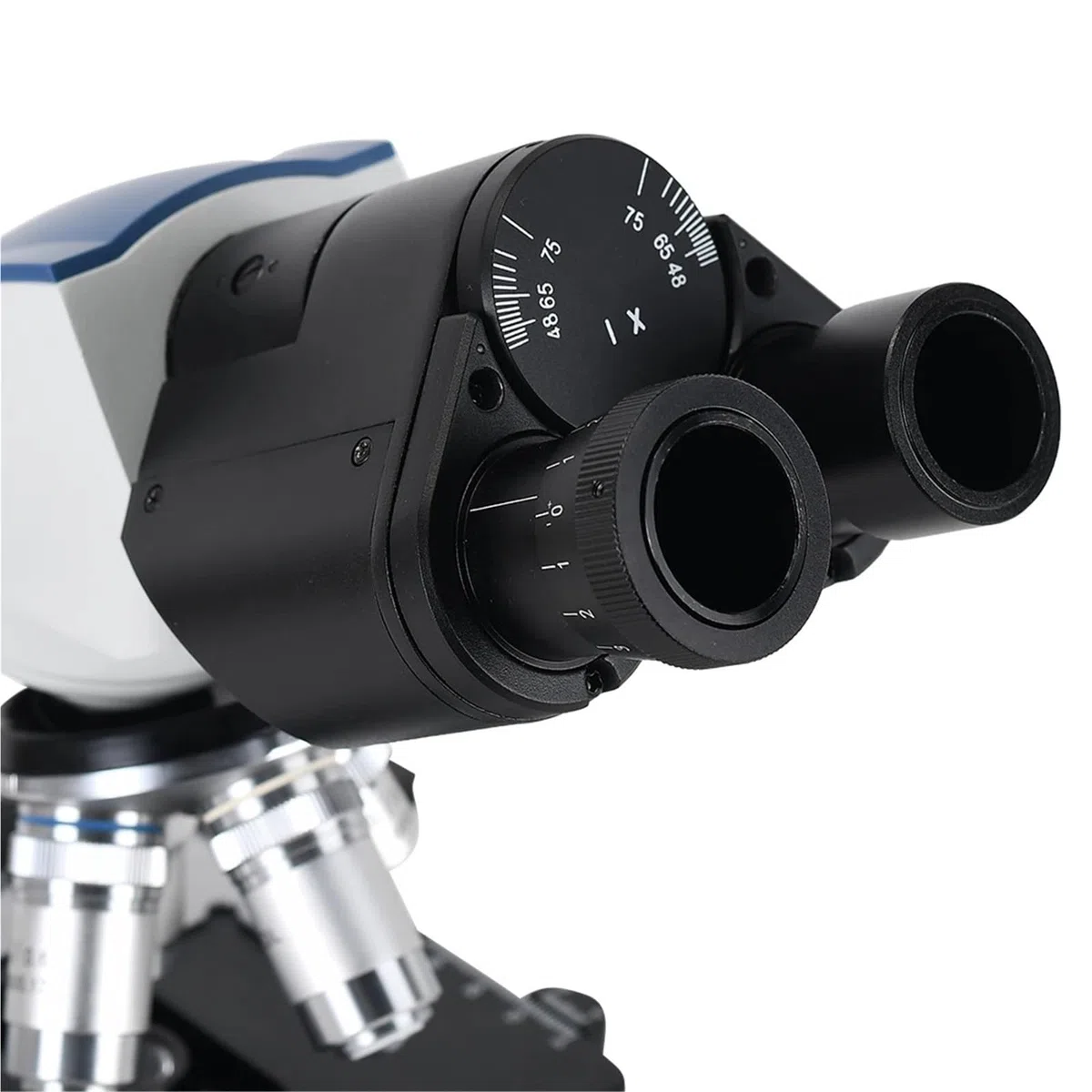 Microscopio Digital, Microscopio biológico Compuesto Profesional 40X-1600X con luz Ajustable, mecánico, XY, Platina 3D for Laboratorio de Ciencias médicas educativas